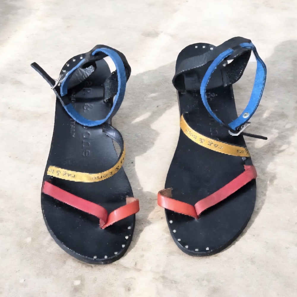 Rag & Bone Leather Multicolor Strappy Sandals